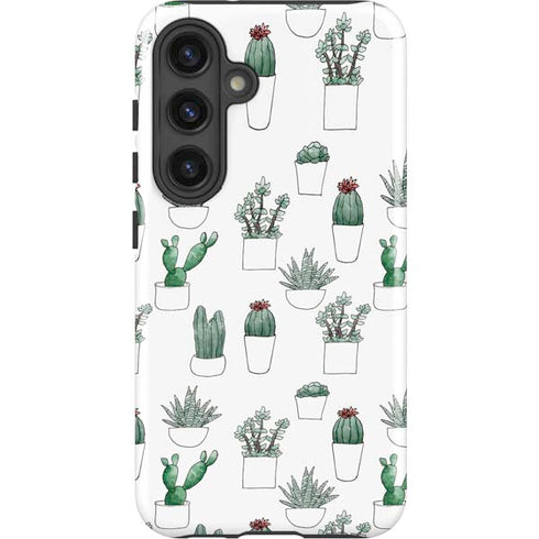Succulent Pattern Galaxy S25 Impact Case